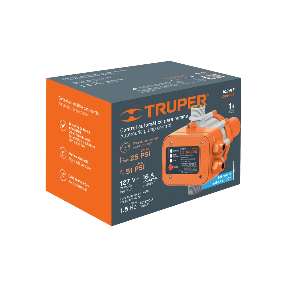 104152 CAJA DE EMPAQUE DE REPUESTO PARA CPB-180, TRUPER