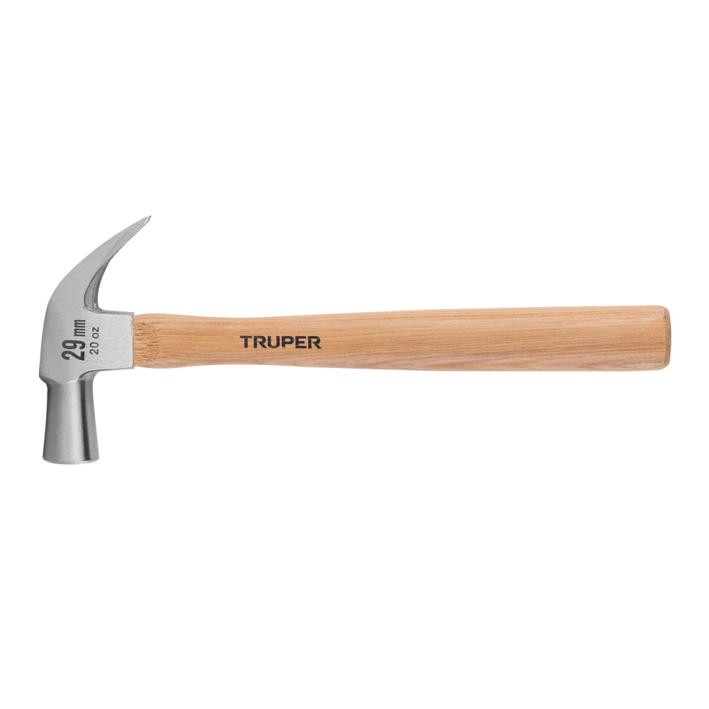 10561 MARTILLO CABEZA CÓNICA 29 MM UÑA CURVA, MANGO MADERA, TRUPER
