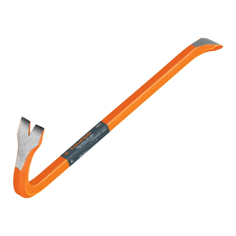 [BU-45] 10853 BARRETA DE UÑA DE 3/4' X 45 CM, TRUPER