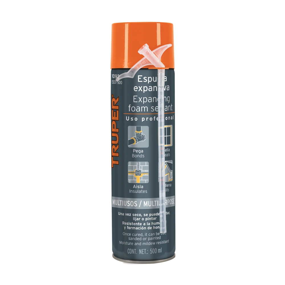 [ESEX-500] 10920 ESPUMA EXPANSIVA DE POLIURETANO, 500 ML, TRUPER