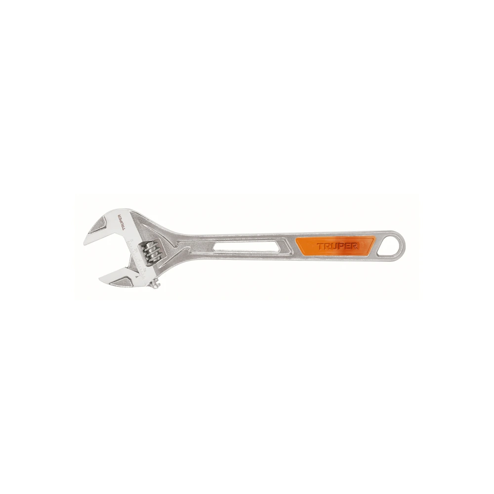 100048 LLAVE AJUSTABLE (PERICO) 15' CROMADA, TRUPER