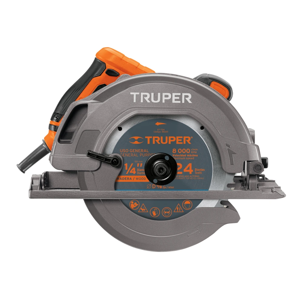 11004 SIERRA CIRCULAR 7-1/4', 1750W, TRUPER PRO