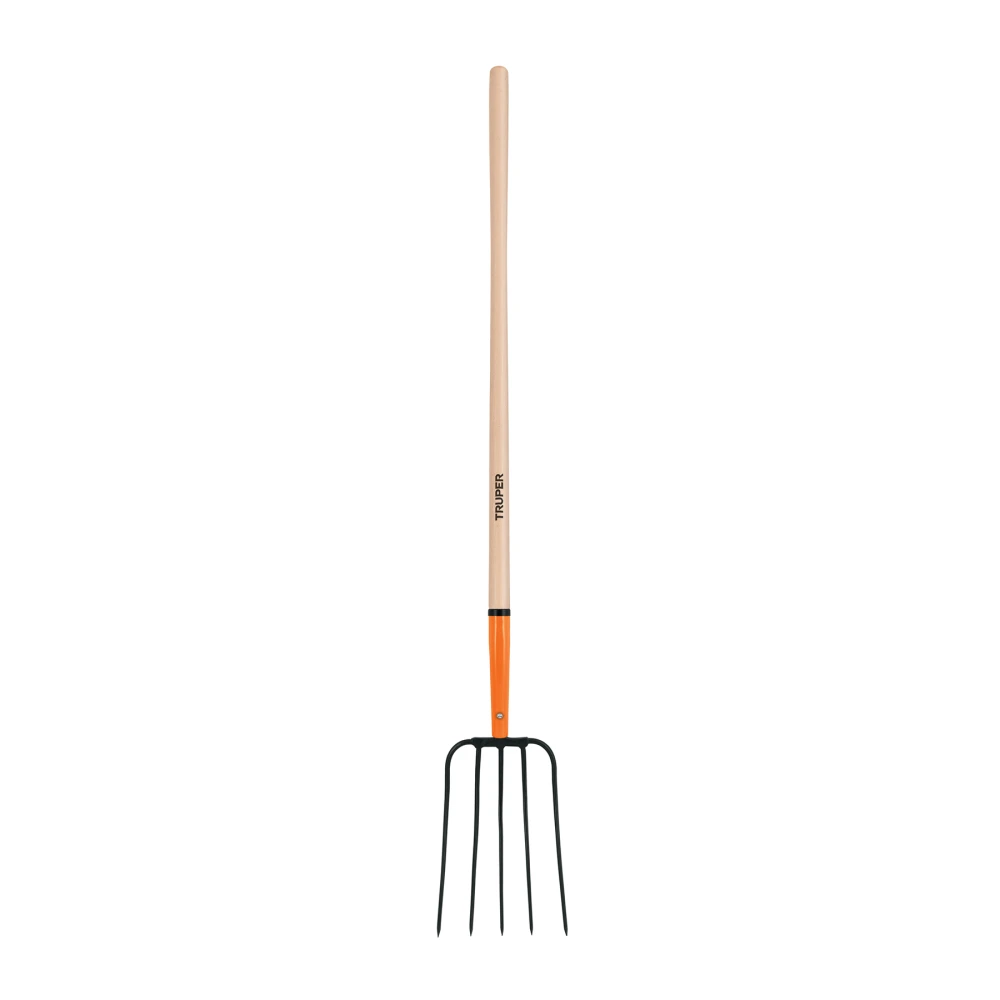 [BPJ-5] 11006 BIELDO PARA PAJA, 5 DIENTES, MANGO LARGO 48', TRUPER