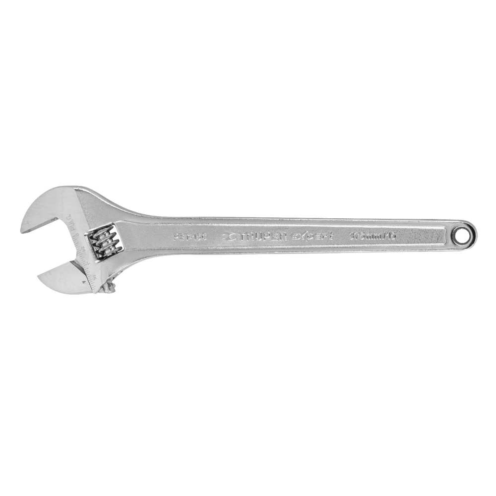 100049 LLAVE AJUSTABLE (PERICO) 15' PROFESIONAL CROMADA, EXPERT