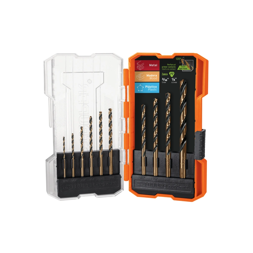 [JBAV-10] 11399 JUEGO DE 10 BROCAS HSS PARA METAL EN ESTUCHE, TRUPER EXPERT