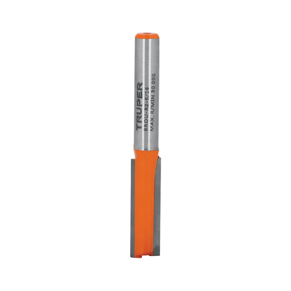 [BROU-R2-5/16] 11454 BROCA PARA ROUTER, RECTA 2 FILOS, 5/16', TRUPER