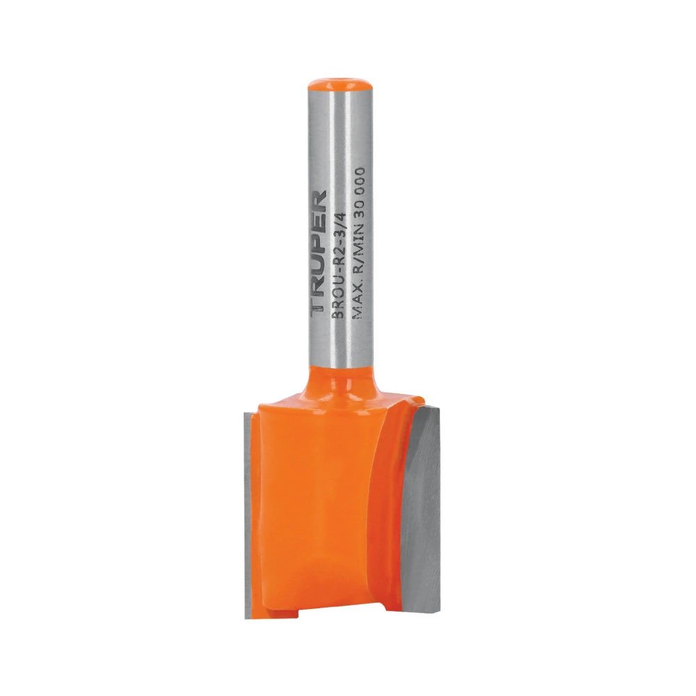 [BROU-R2-3/4] 11459 BROCA PARA ROUTER, RECTA 2 FILOS, 3/4', TRUPER