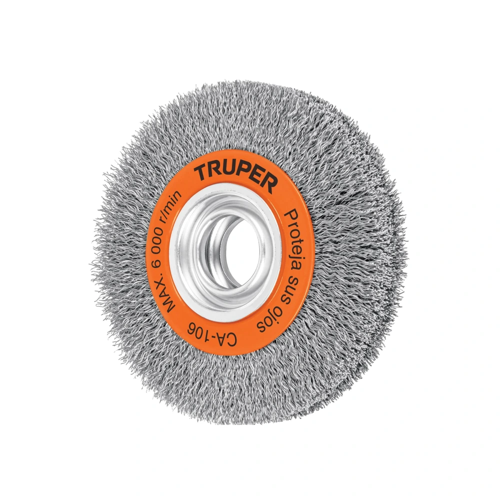[CA-106] 11526 CARDA ALAMBRE ONDULADO 6' X 1-1/8' PARA ESMERIL, TRUPER