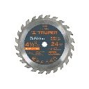 100172 DISCO SIERRA 4-1/2' PARA MADERA, 24 DIENTES CENTRO 3/8'