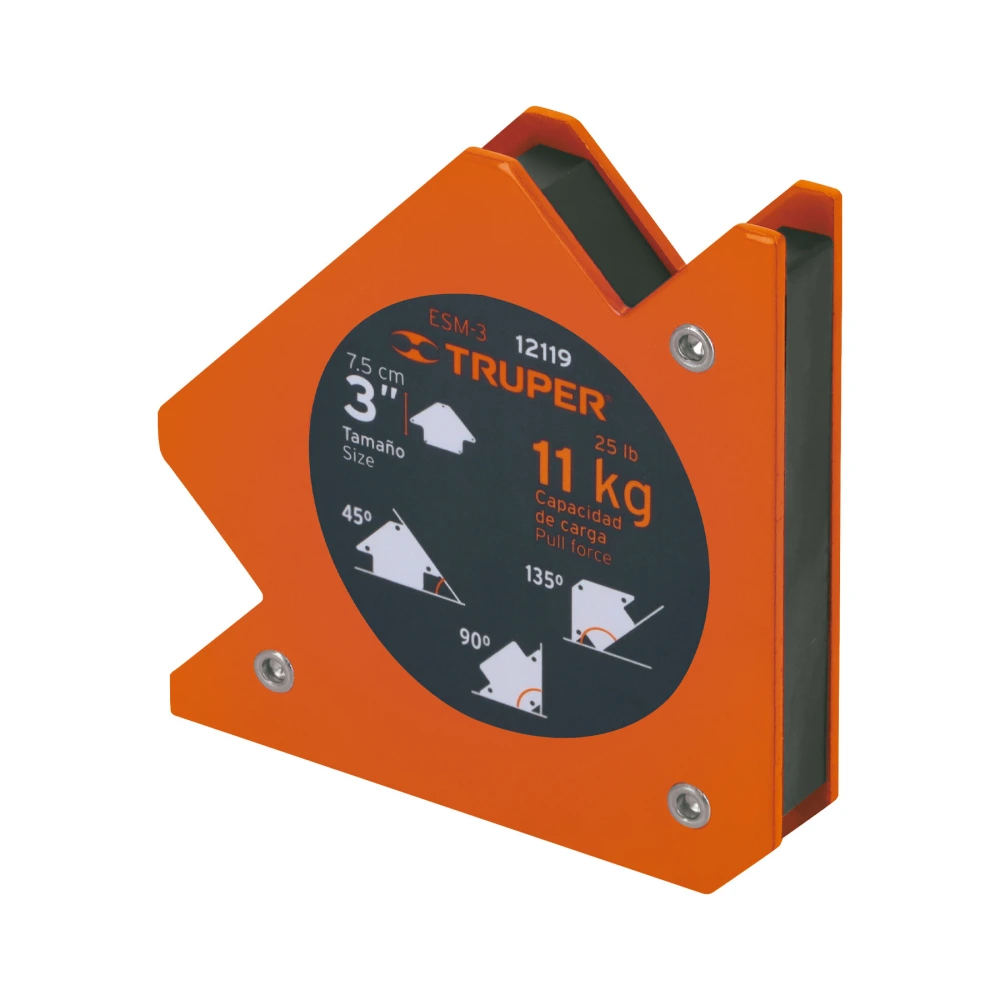 [ESM-3] 12119 ESCUADRA MAGNÉTICA PARA SOLDAR DE 3', CARGA 11 KG, TRUPER