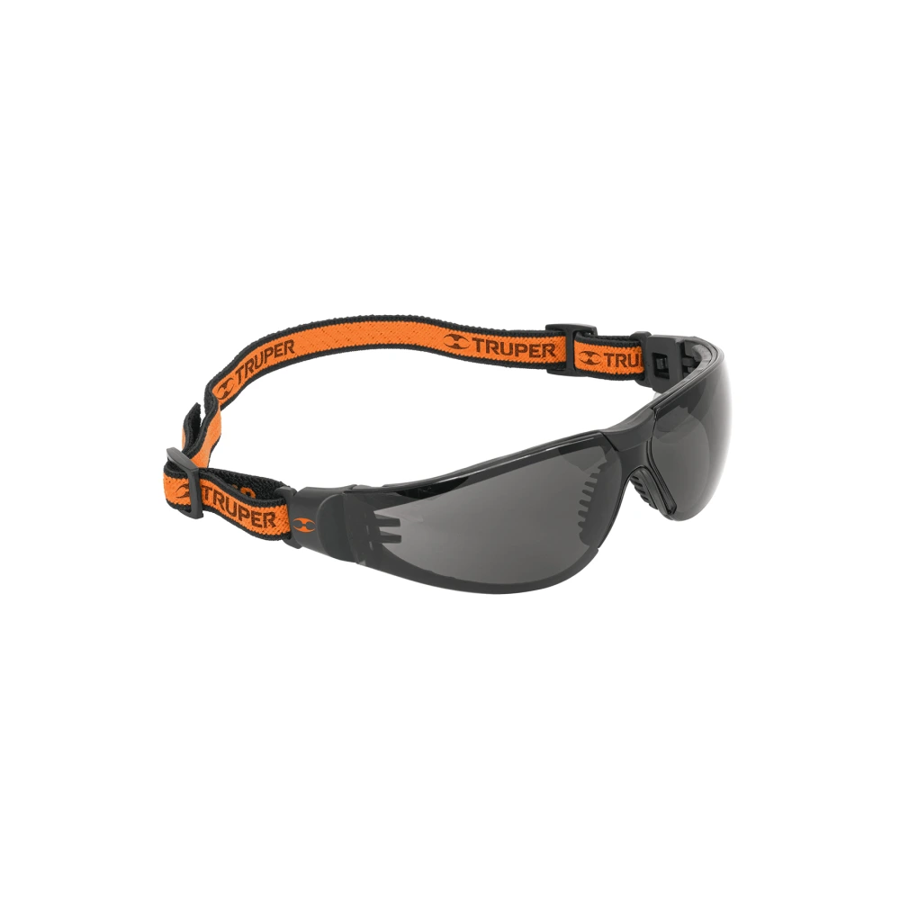 100293 LENTES DE SEGURIDAD, GRIS CON BANDA ELÁSTICA, ACTIVE, TRUPER