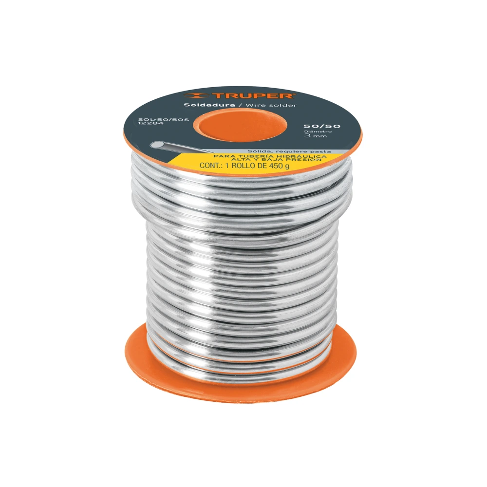 [SOL-245K] 12284 SOLDADURA 50/50 PARA TUBERÍA HIDRÁULICA, 450 G, SOLDAKLIN