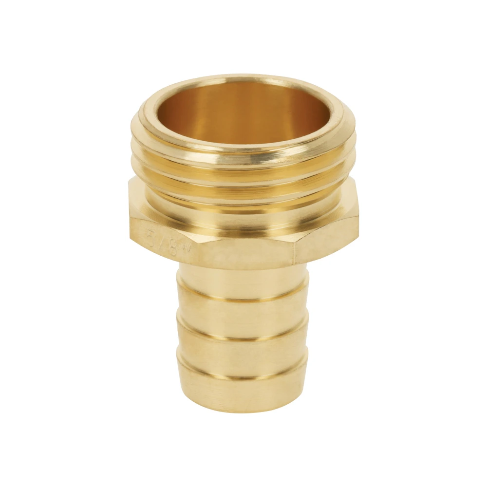 [CM-5/8B] 12289 CONECTOR 5/8' MACHO DE LATÓN SÓLIDO PARA MANGUERA, TRUPER