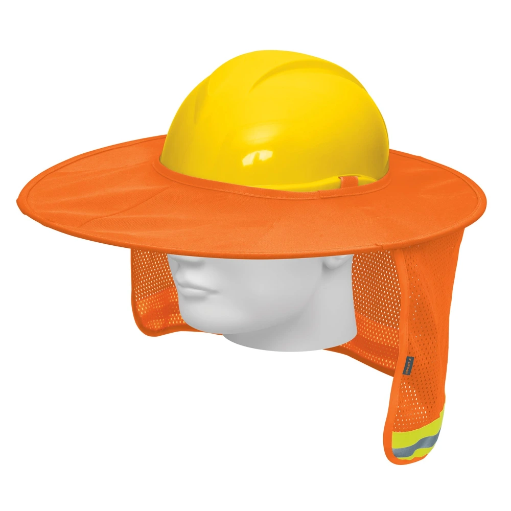 100353 PROTECTOR SOLAR PLEGABLE PARA CASCO, NARANJA CON REFLEJANTE