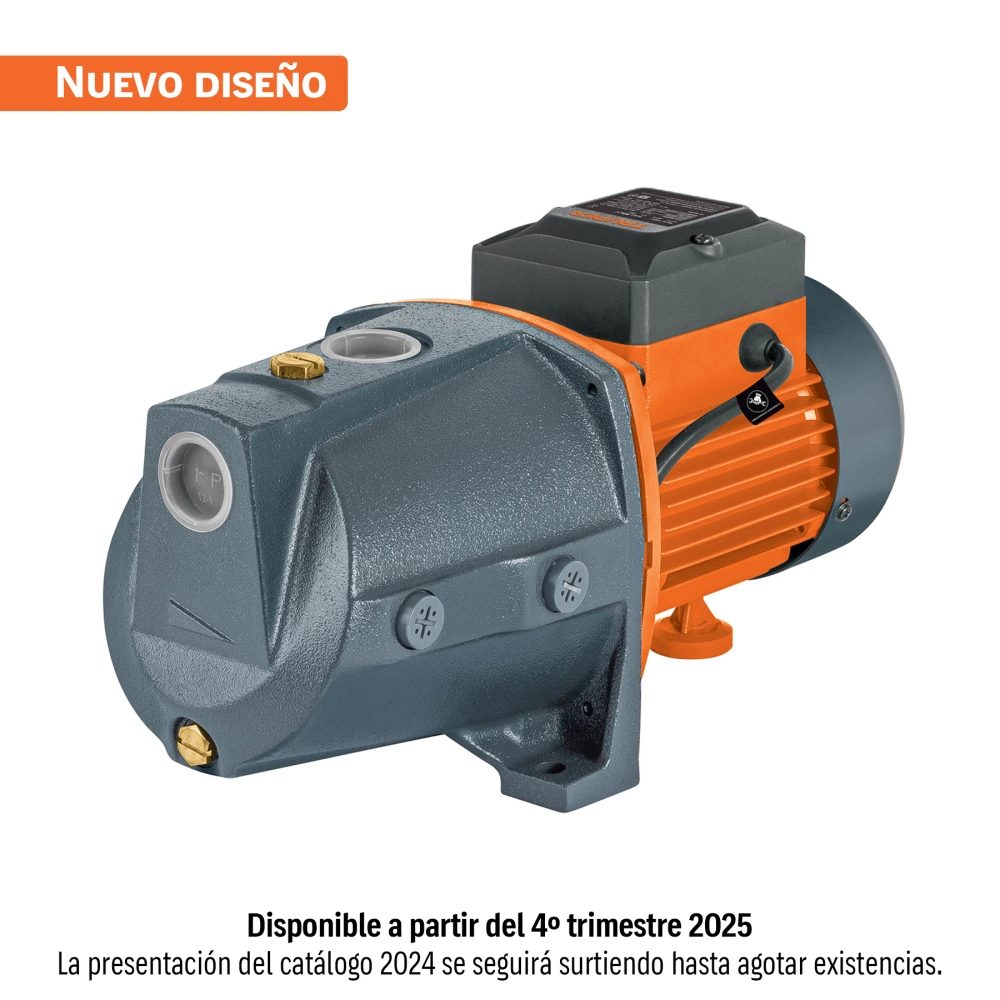 [BOAJ-1/2] 12407 BOMBA TIPO JET, CABEZAL DE HIERRO, 1/2 HP, TRUPER