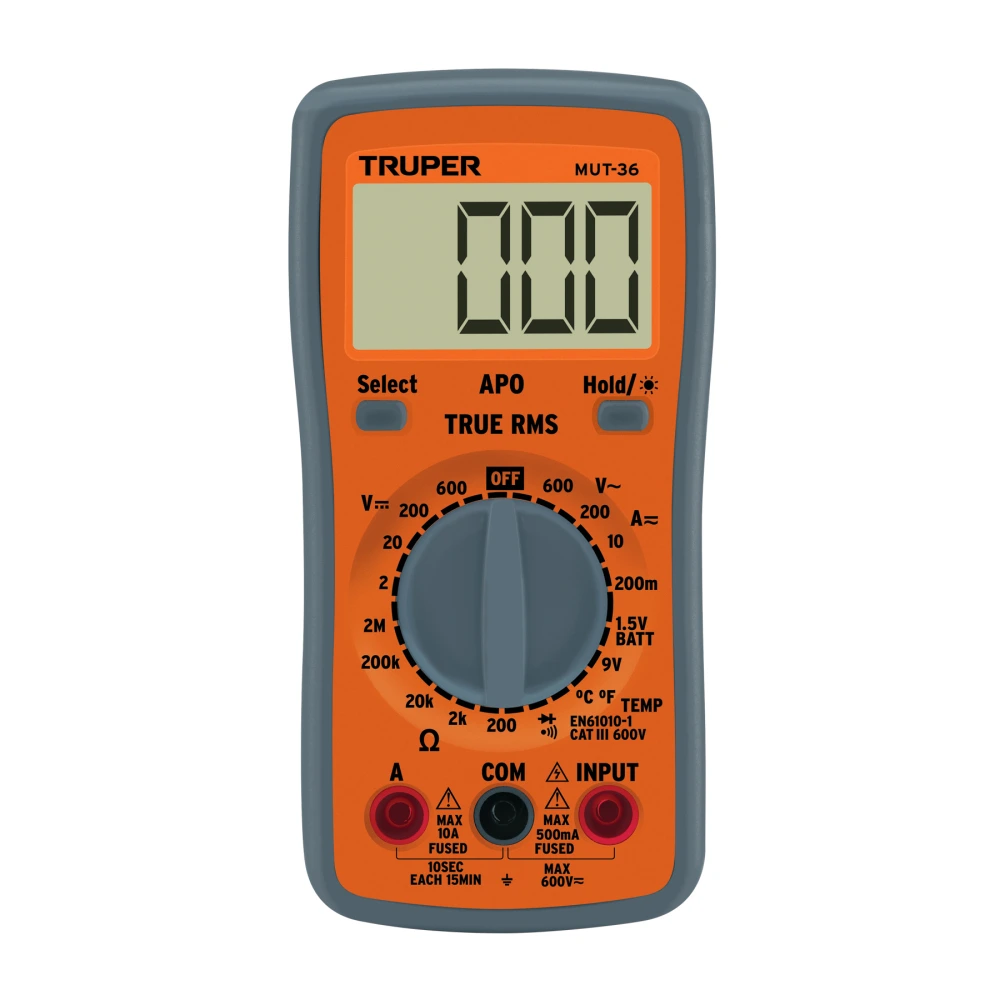 [MUT-36] 100360 MULTÍMETRO DIGITAL PROFESIONAL, TRUPER