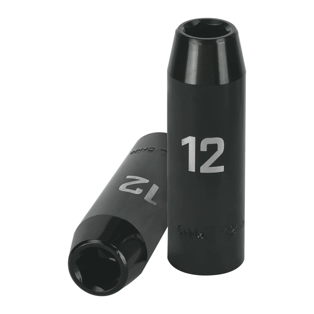 [D-7312-ML] 12424 DADO LARGO CUADRO 1/2' DE IMPACTO 6 PUNTAS DE 12 MM, TRUPER