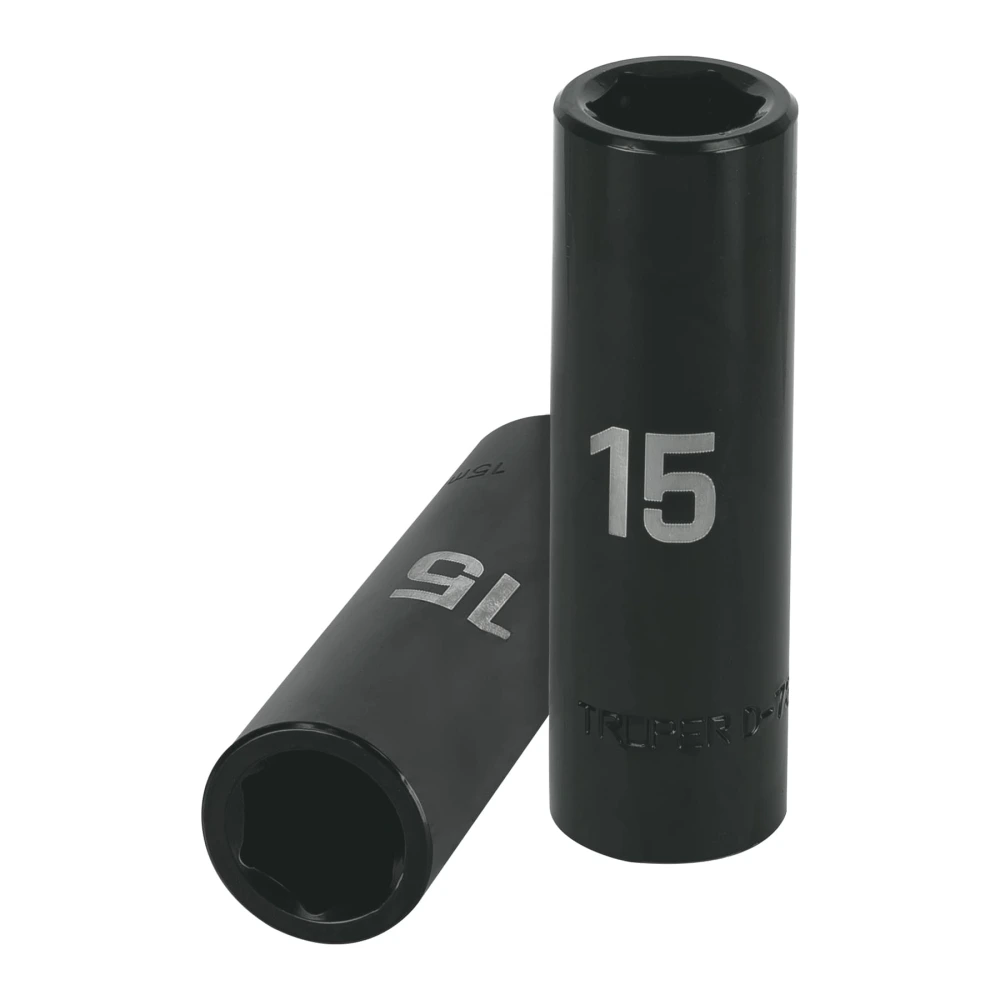 [D-7315-ML] 12427 DADO LARGO CUADRO 1/2' DE IMPACTO 6 PUNTAS DE 15 MM, TRUPER