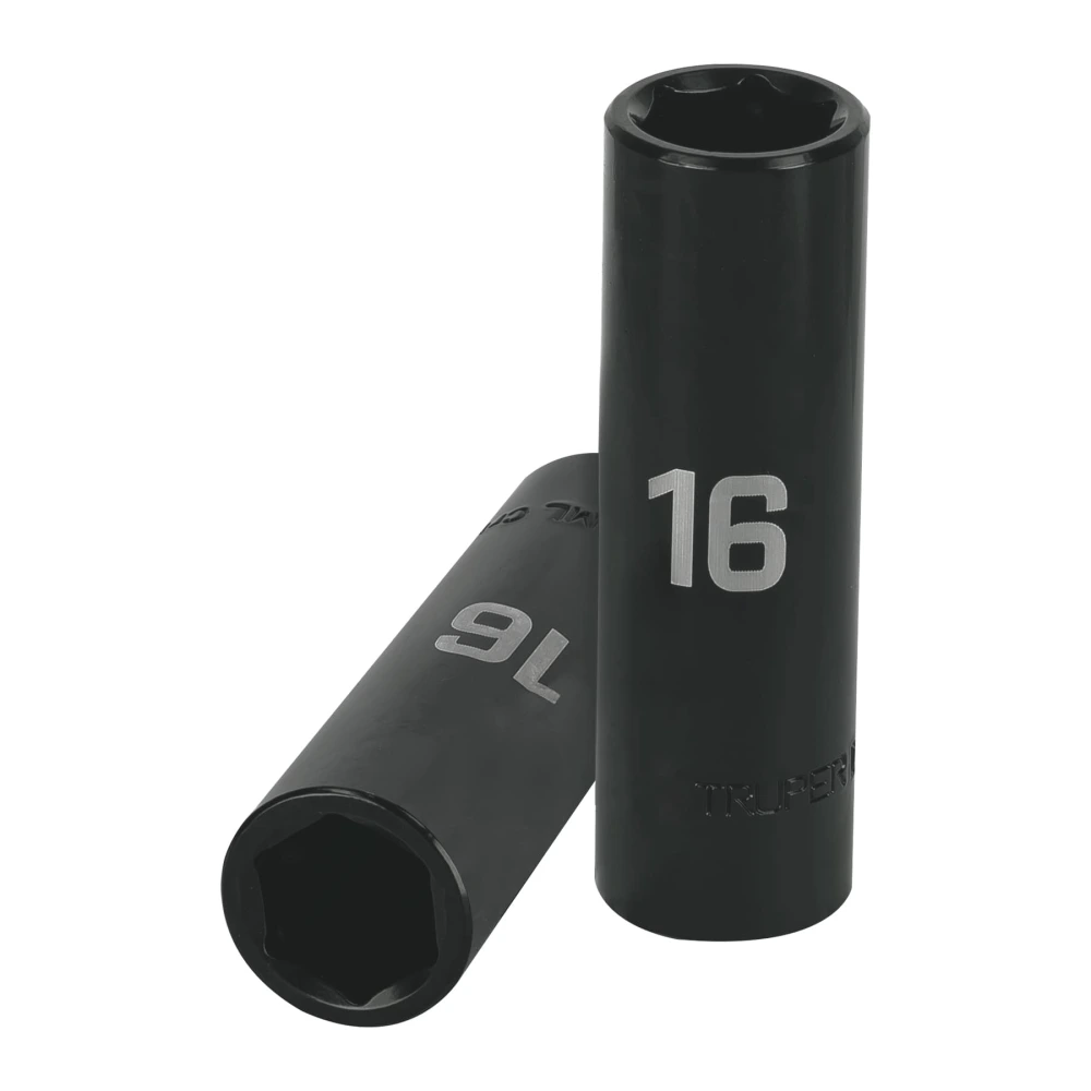 [D-7316-ML] 12428 DADO LARGO CUADRO 1/2' DE IMPACTO 6 PUNTAS DE 16 MM, TRUPER