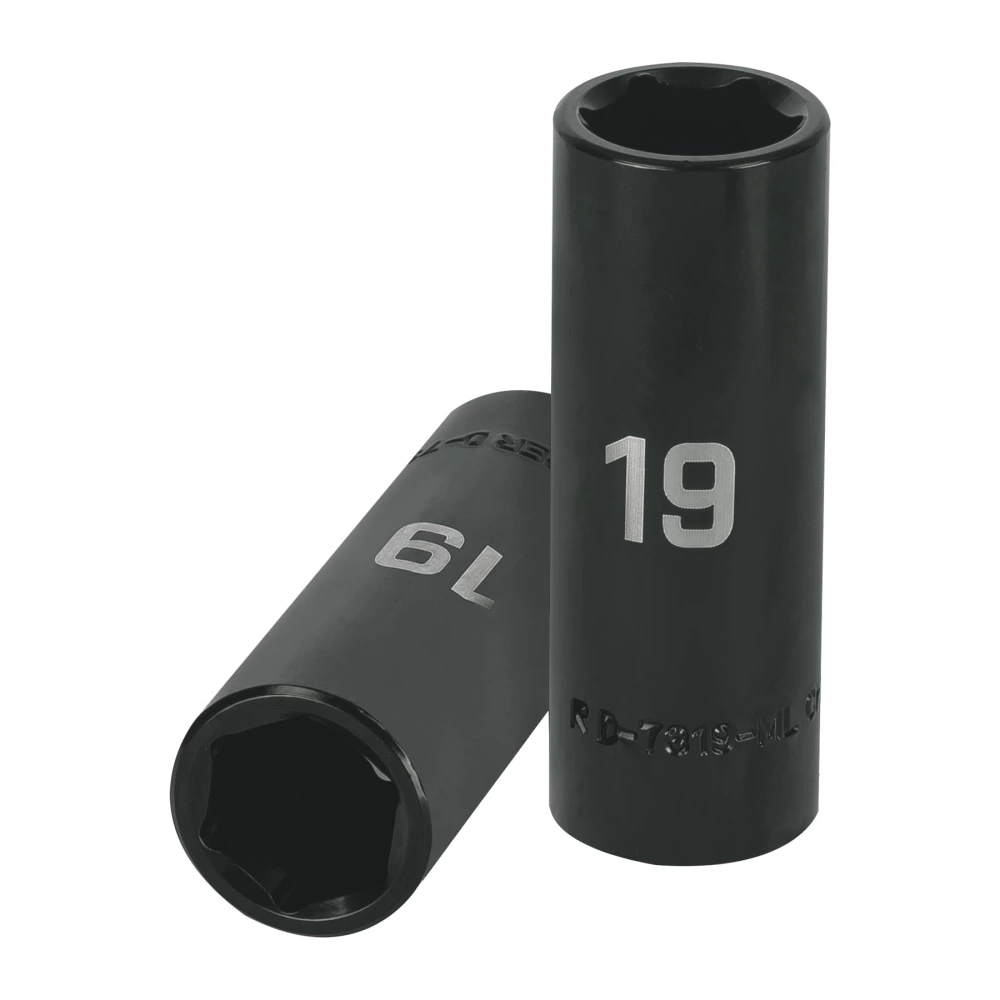 [D-7319-ML] 12431 DADO LARGO CUADRO 1/2' DE IMPACTO 6 PUNTAS DE 19 MM, TRUPER
