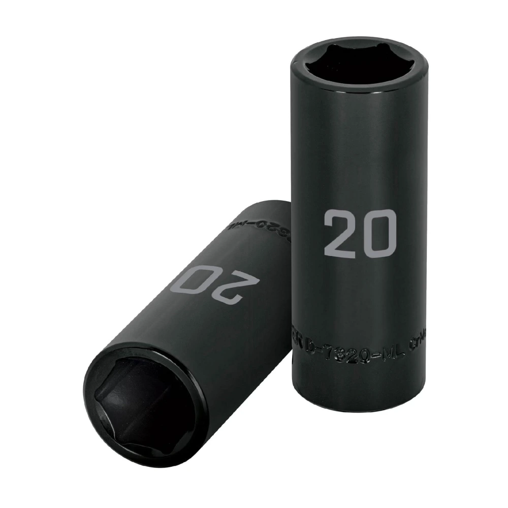 [D-7320-ML] 12432 DADO LARGO CUADRO 1/2' DE IMPACTO 6 PUNTAS DE 20 MM, TRUPER
