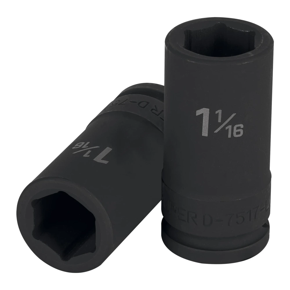 [D-7517-L] 12435 DADO LARGO DE IMPACTO DE 1-1/16', 6 PUNTAS, CUADRO 3/4'
