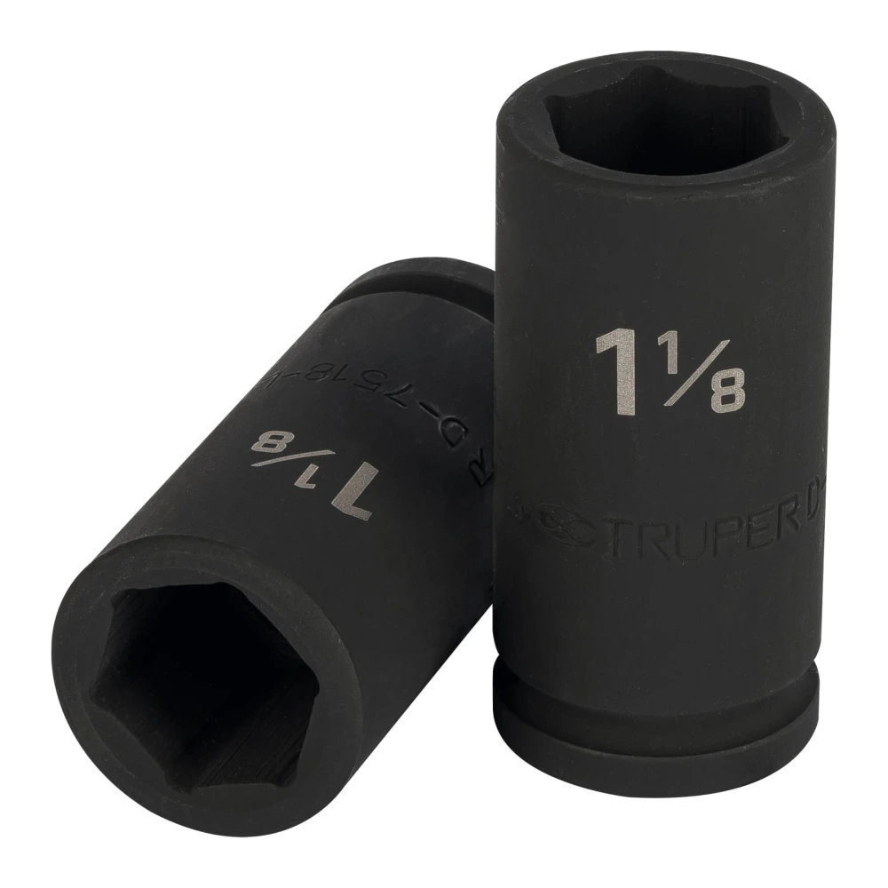[D-7518-L] 12436 DADO LARGO DE IMPACTO DE 1-1/8', 6 PUNTAS, CUADRO 3/4'