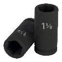 12436 DADO LARGO DE IMPACTO DE 1-1/8', 6 PUNTAS, CUADRO 3/4'