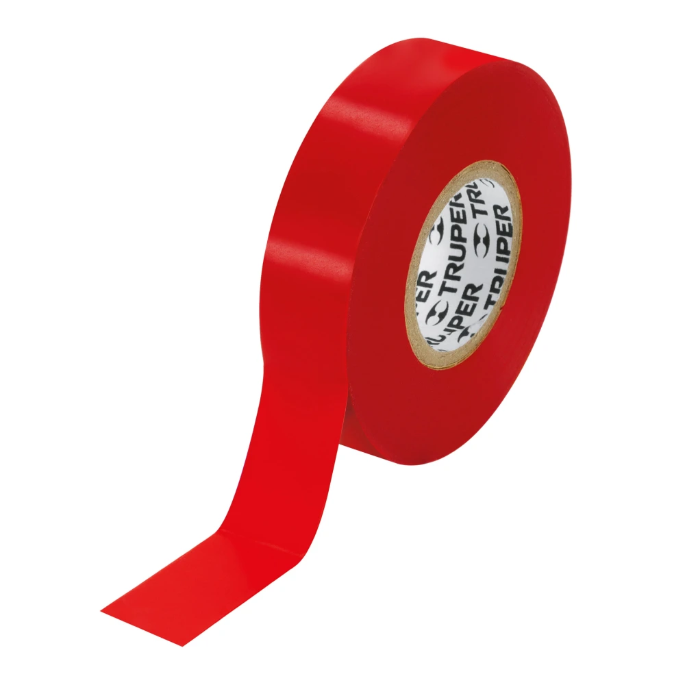 [M-33R] 12504 CINTA DE AISLAR DE 18 M X 19 MM, ROJA, TRUPER