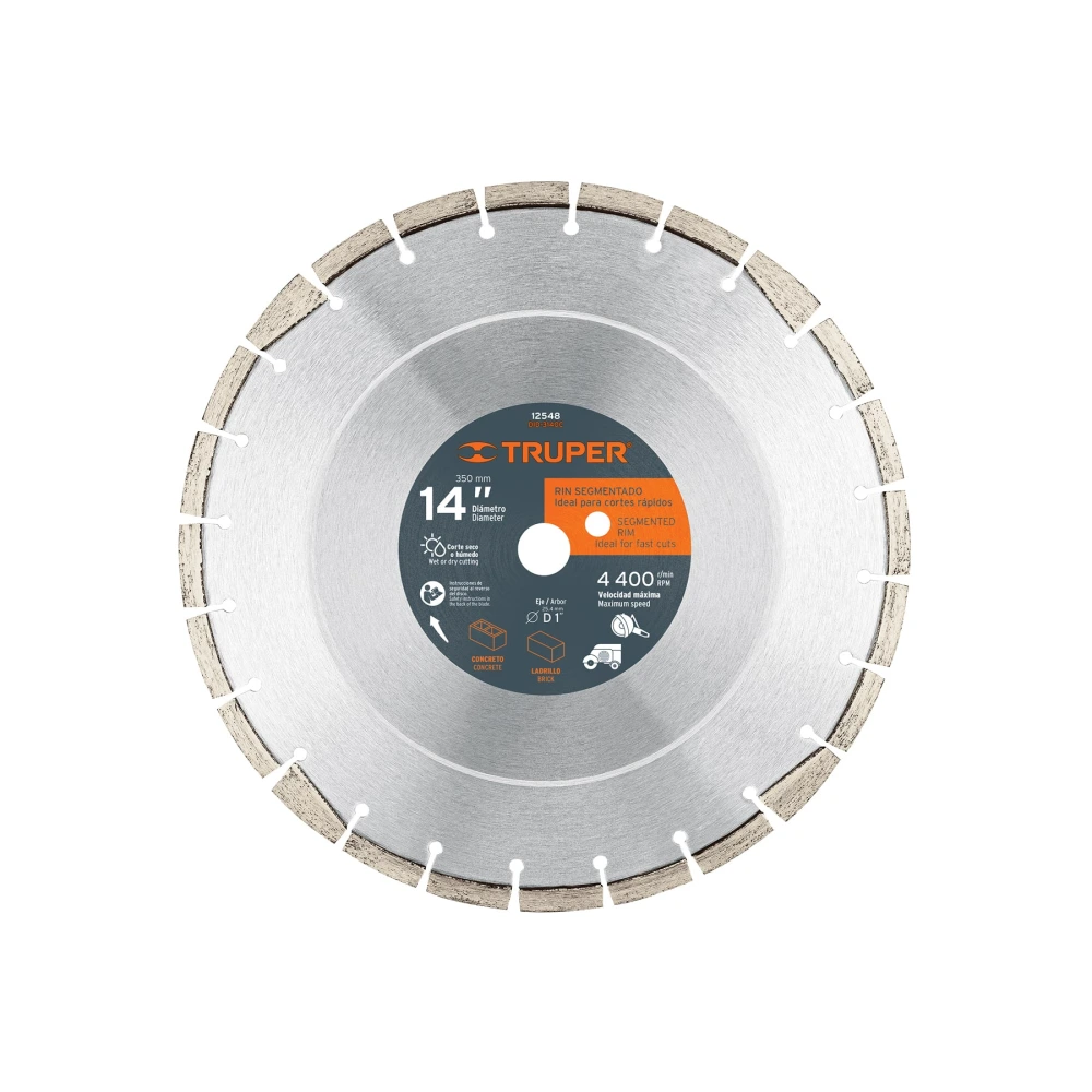 [DID-3140C] 12548 DISCO DE DIAMANTE DE 14' X 2.8 MM, CORTE LADRILLO Y CONCRETO