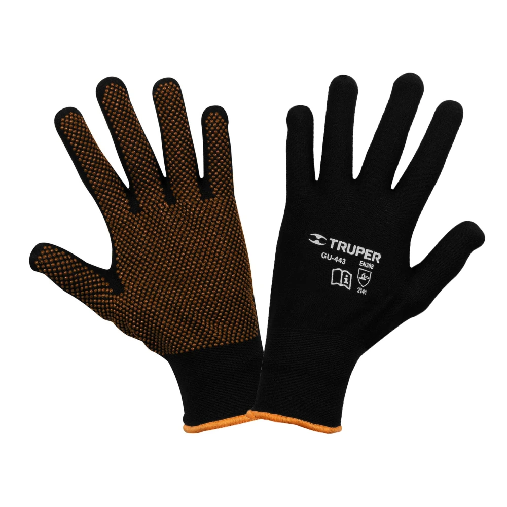 [GU-443] 12652 GUANTES DE POLIÉSTER CON PUNTOS DE PVC EN PALMA, G, TRUPER