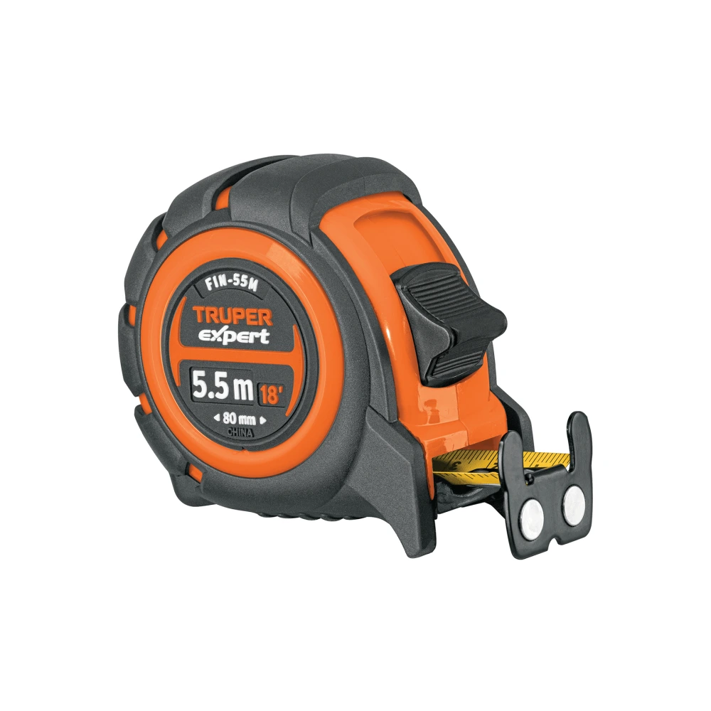 [FIN-55M] 12695 FLEXÓMETRO INDUSTRIAL CONTRA IMPACTOS 5.5 M CINTA 25 MM