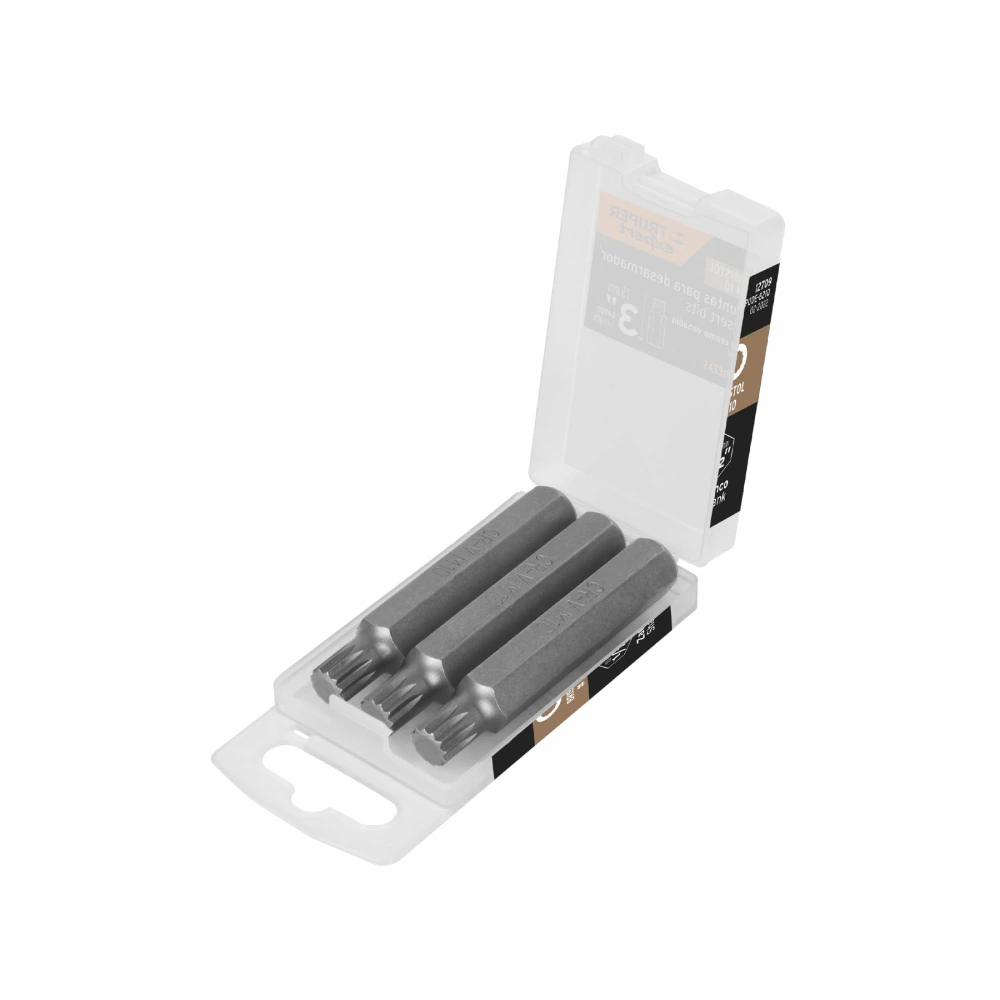 [PUDE-8210] 12709 ESTUCHE CON 3 PUNTAS BRISTOL M10 LARGO 3', TRUPER EXPERT