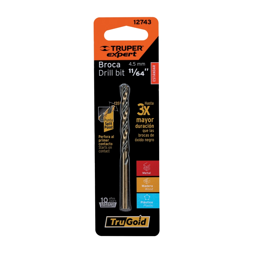 [BAV-11/64-B] 12743 BROCA HSS 11/64' TRUGOLD PARA METAL EN BLÍSTER, EXPERT