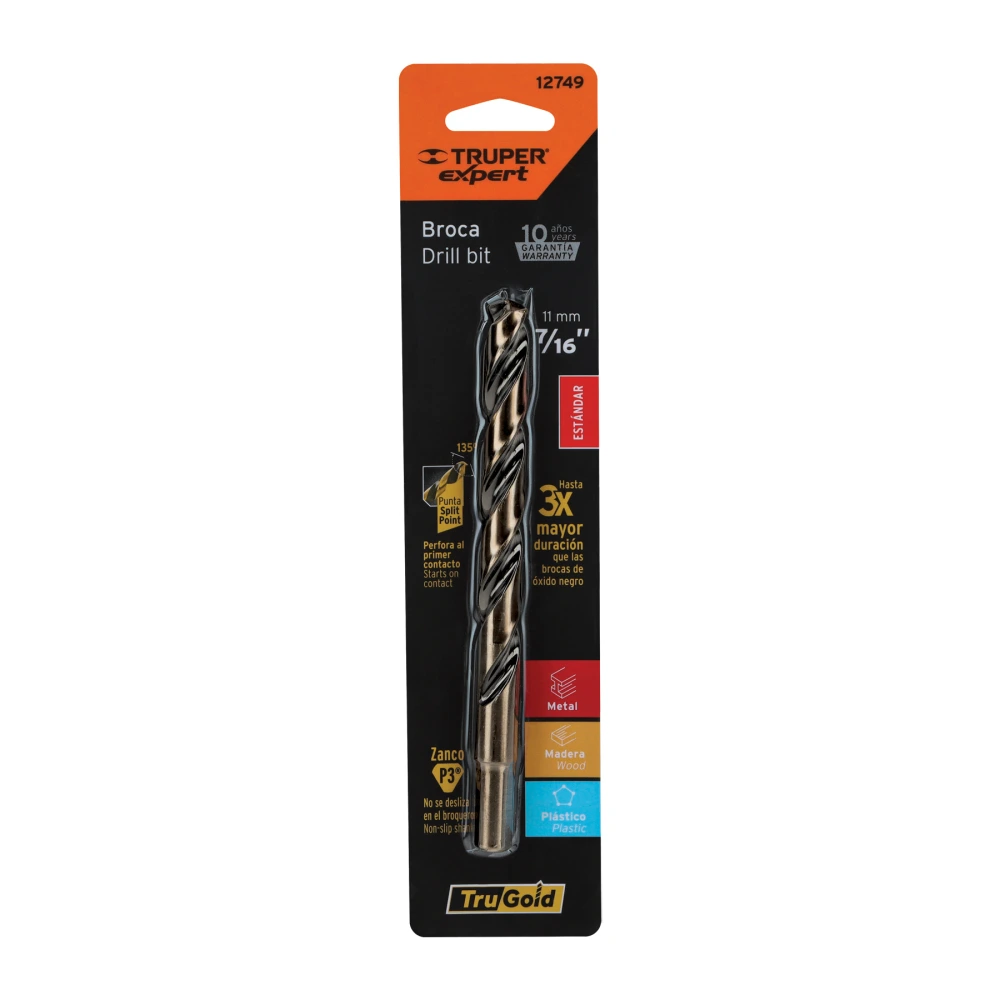 [BAV-7/16-B] 12749 BROCA HSS 7/16' TRUGOLD PARA METAL EN BLÍSTER, EXPERT