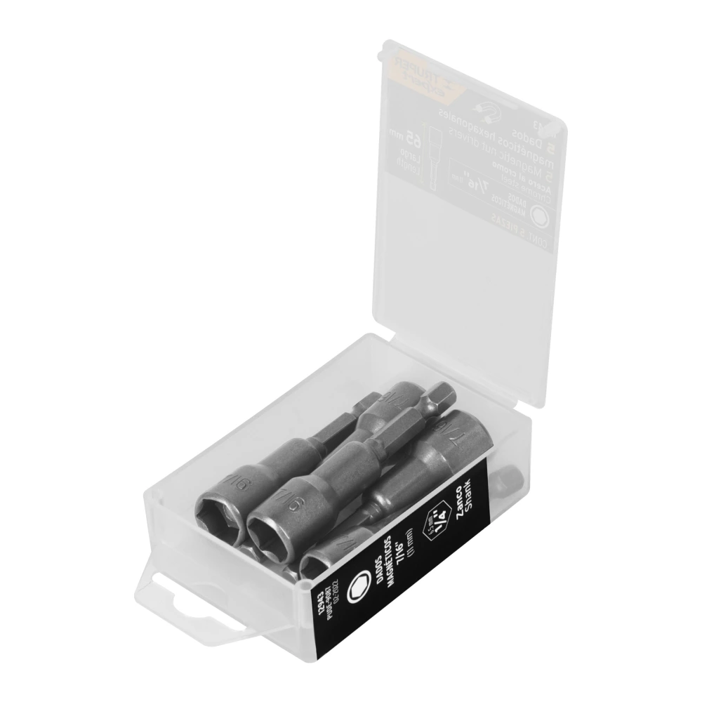 [PUDE-9087] 12943 ESTUCHE CON 5 DADOS MAGNÉTICOS DE 7/16' LARGO 2-1/2', EXPERT