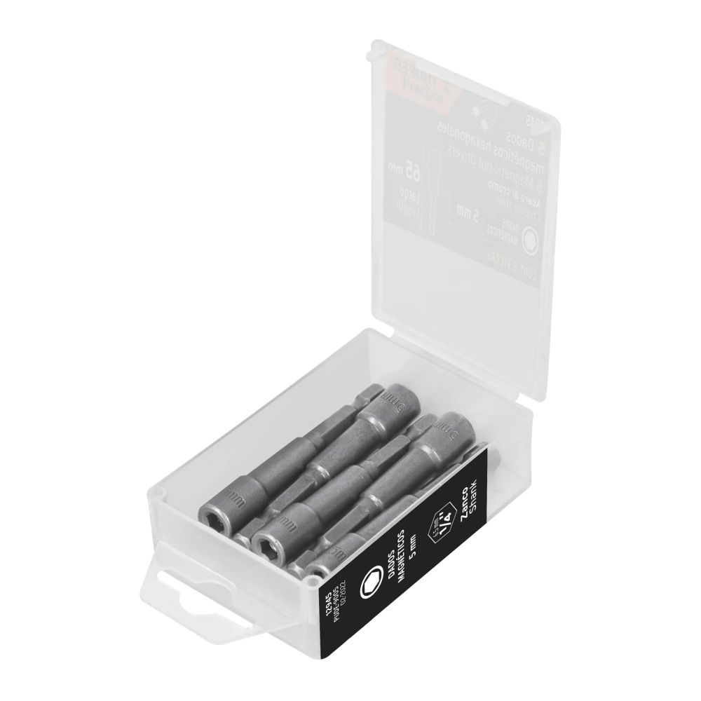 [PUDE-9005] 12945 ESTUCHE CON 5 DADOS MAGNÉTICOS DE 5 MM LARGO 2-1/2', EXPERT
