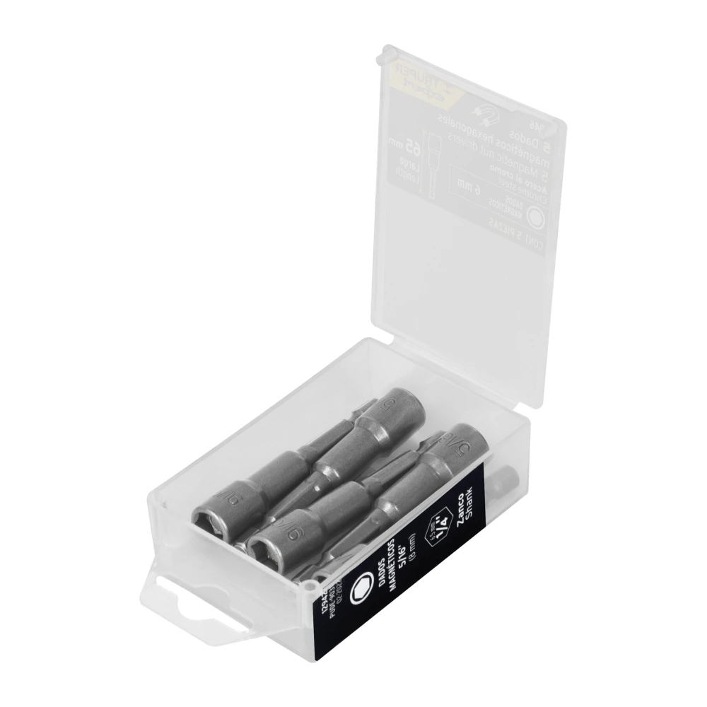 [PUDE-9006] 12946 ESTUCHE CON 5 DADOS MAGNÉTICOS DE 6 MM LARGO 2-1/2', EXPERT