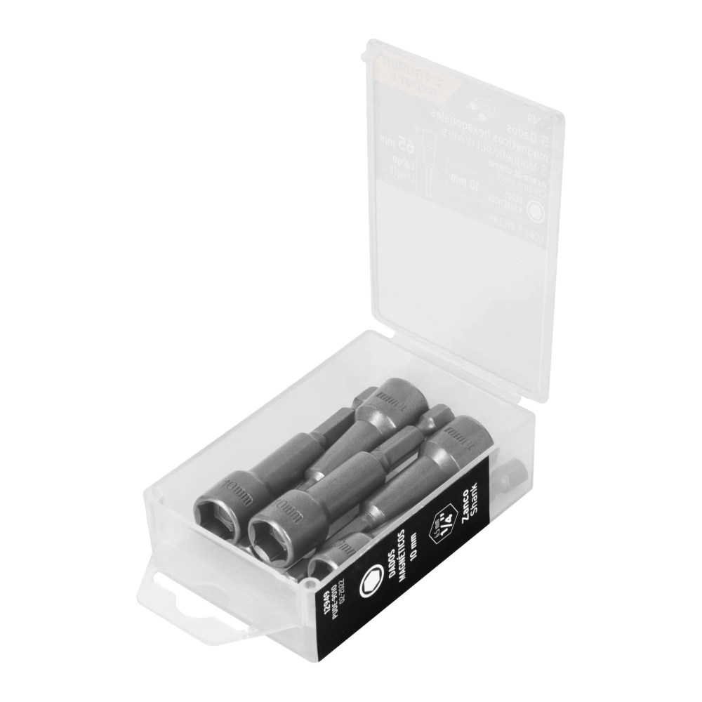 [PUDE-9010] 12949 ESTUCHE CON 5 DADOS MAGNÉTICOS DE 10 MM LARGO 2-1/2', EXPERT