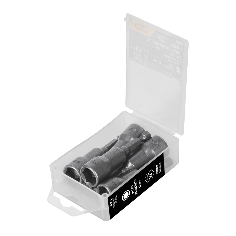 [PUDE-9012] 12955 ESTUCHE CON 5 DADOS MAGNÉTICOS DE 12 MM LARGO 2-1/2', EXPERT