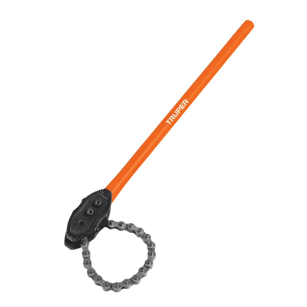 [LLC-802] 13140 LLAVE DE CADENA TIPO CAIMÁN USO PESADO, MANGO DE 28', TRUPER