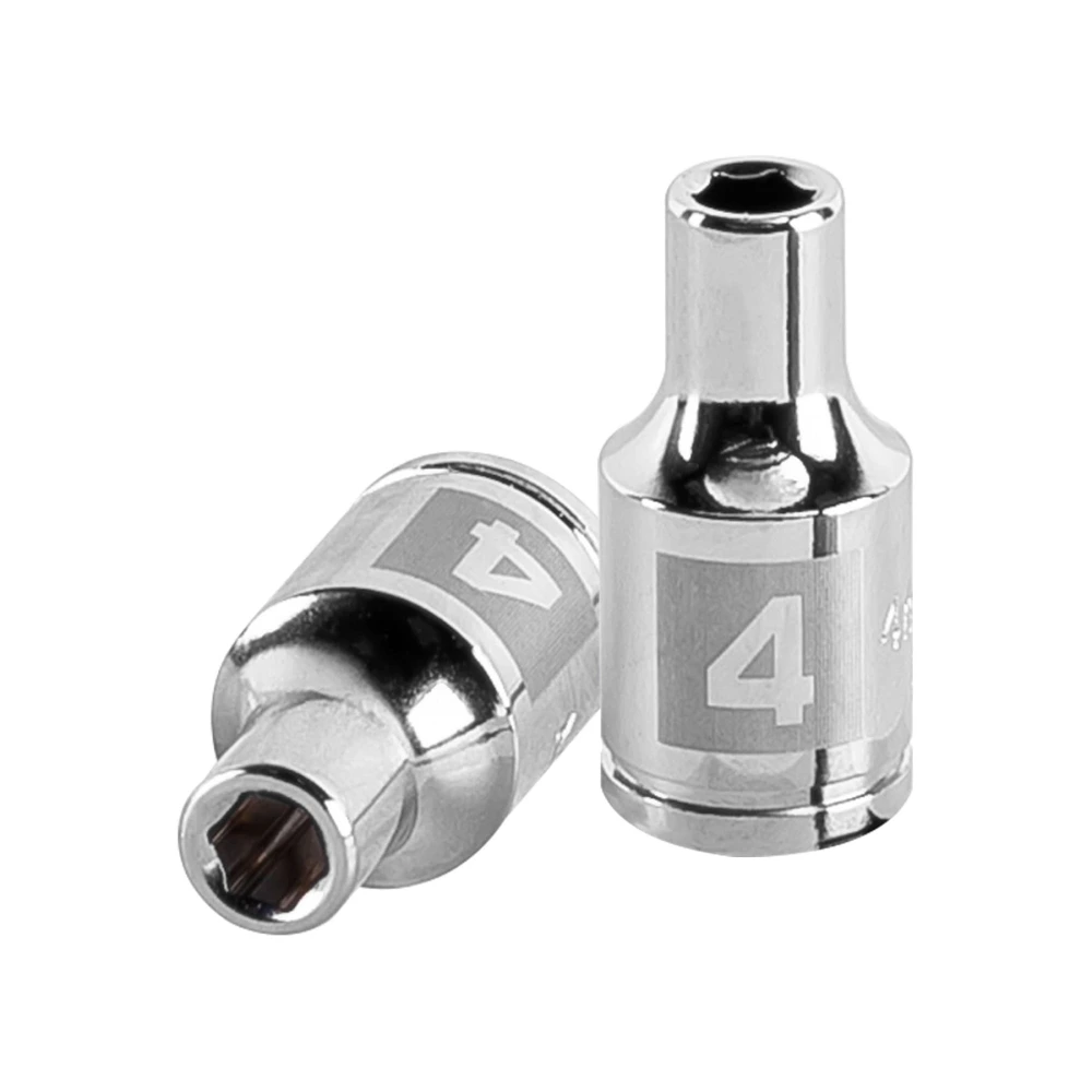 [D-1404-M] 13166 DADO DE 4 MM, 6 PUNTAS, CUADRO 1/4', TRUPER