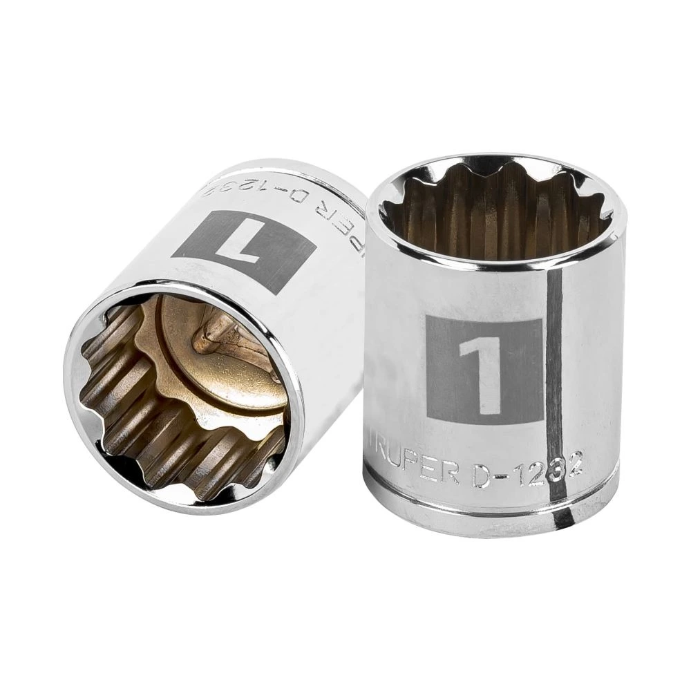 [D-1232] 13310 DADO DE 1', 12 PUNTAS, CUADRO 1/2', TRUPER