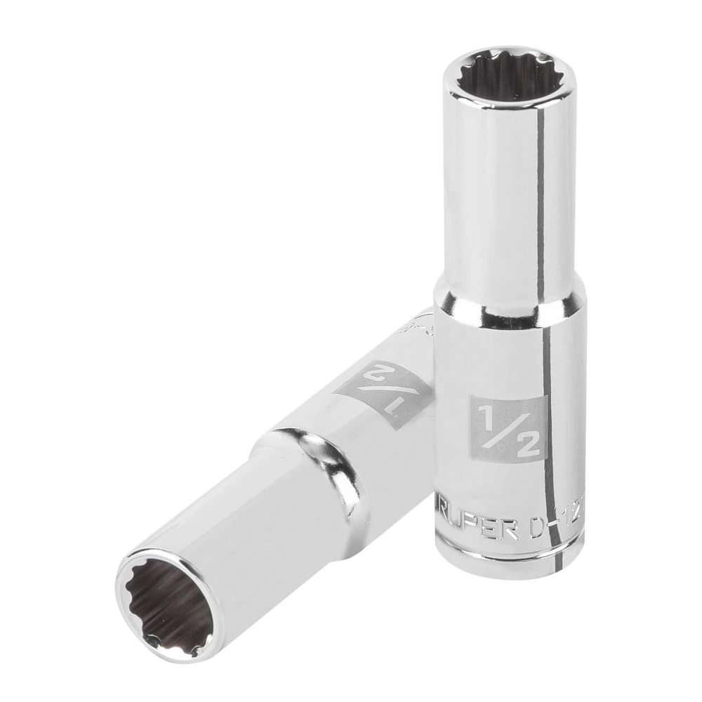 [D-1216-EL] 13360 DADO LARGO DE 1/2', 12 PUNTAS, CUADRO 1/2', TRUPER