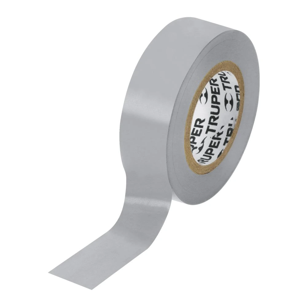 [M-22G] 13516 CINTA DE AISLAR DE 9 M X 19 MM, GRIS, TRUPER