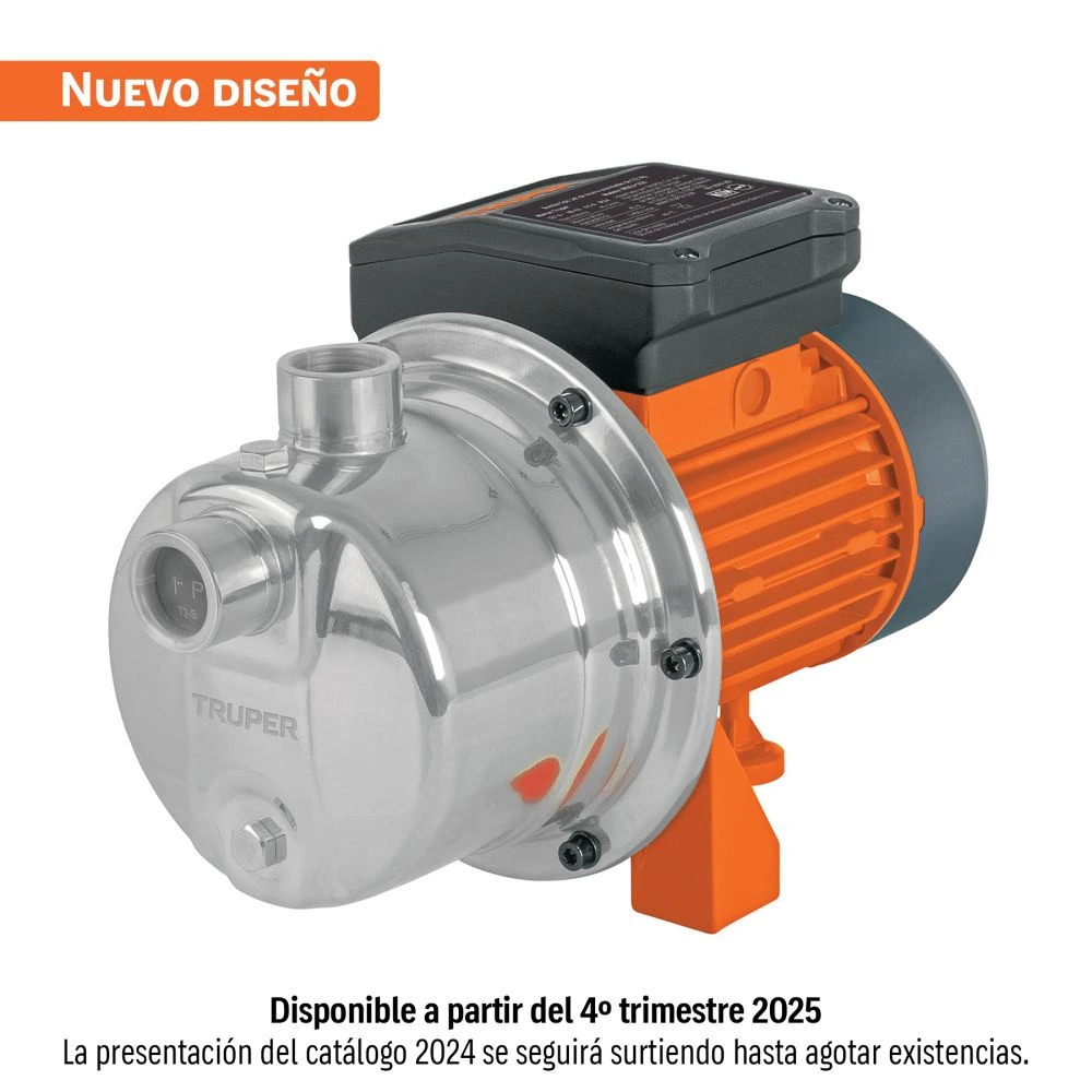 [BOAJ-1/2I] 13555 BOMBA TIPO JET, CABEZAL DE ACERO INOXIDABLE, 1/2 HP, TRUPER