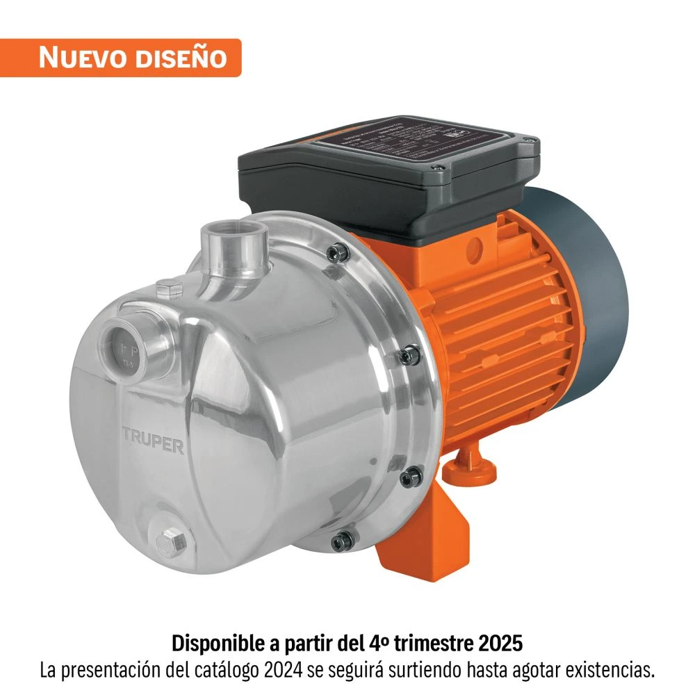 [BOAJ-3/4I] 13557 BOMBA TIPO JET, CABEZAL DE ACERO INOXIDABLE, 3/4 HP, TRUPER