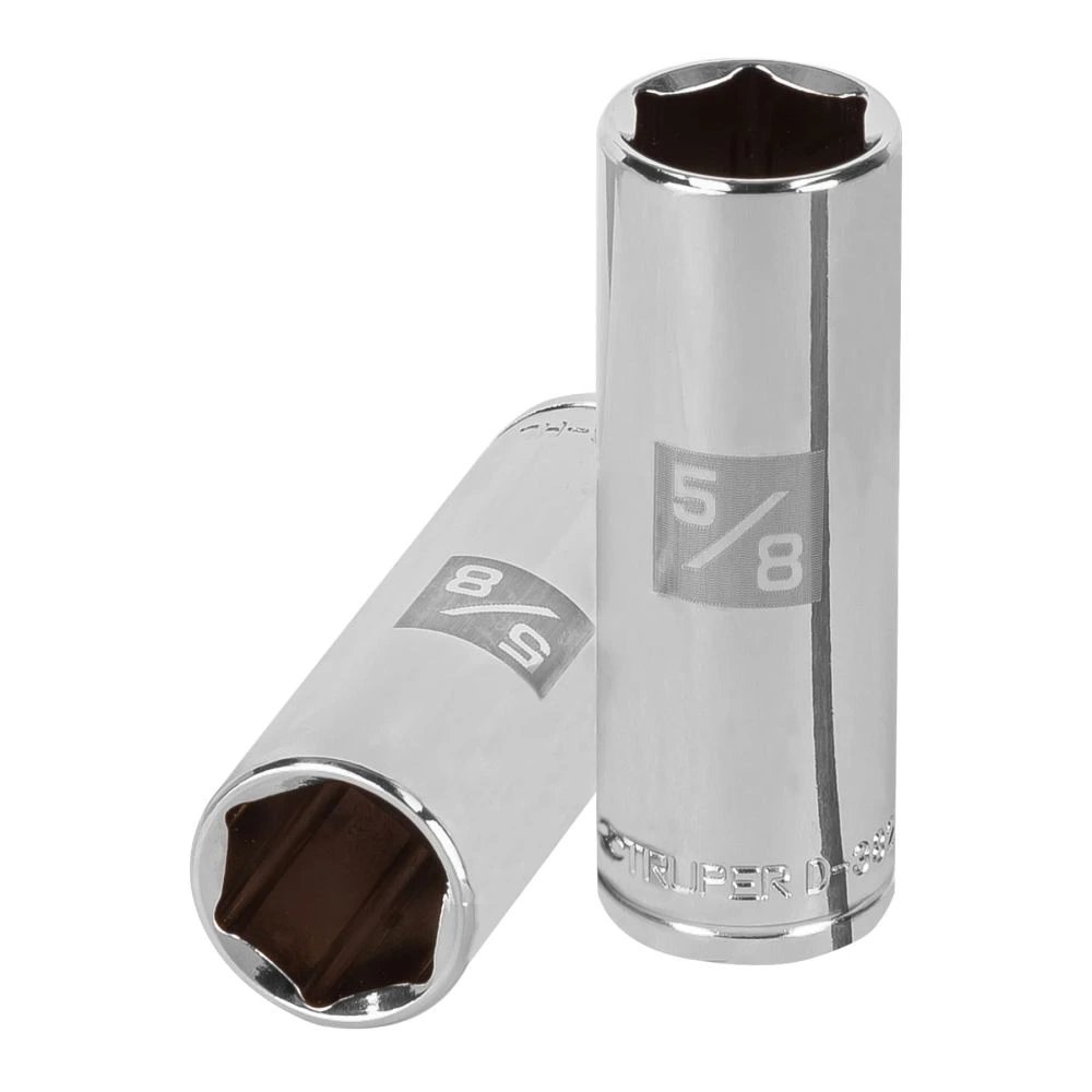 [D-3820-HL] 13716 DADO LARGO DE 5/8', 6 PUNTAS, CUADRO 3/8', TRUPER