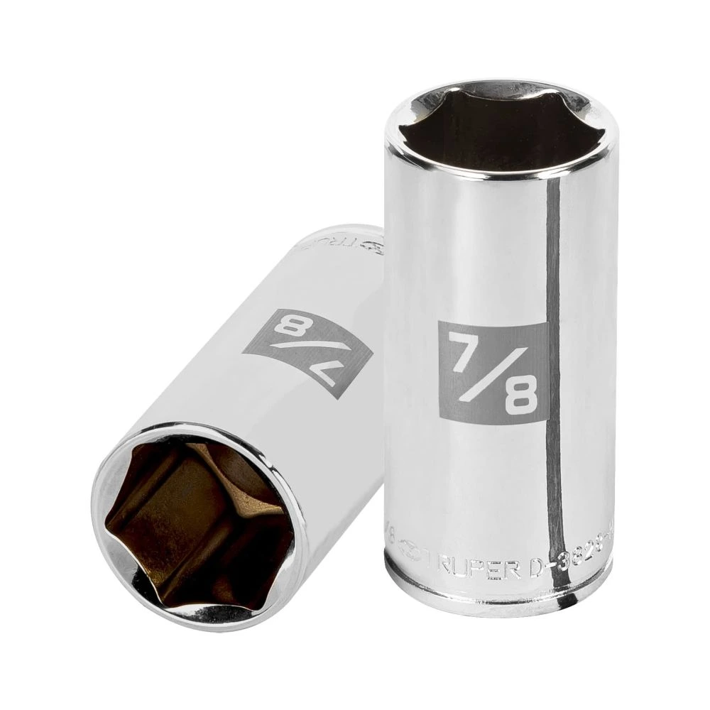 [D-3828-HL] 13720 DADO LARGO DE 7/8', 6 PUNTAS, CUADRO 3/8', TRUPER