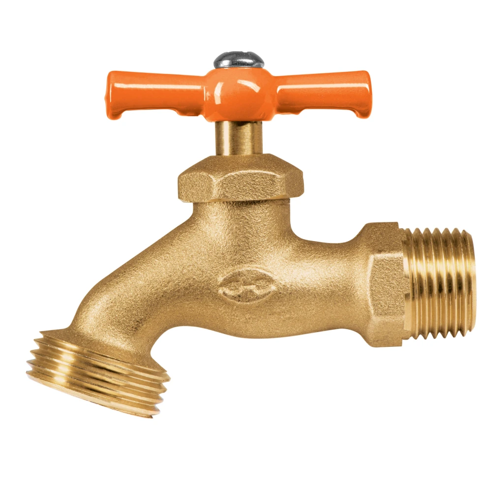 100817 LLAVE P/MANGUERA, DE LATÓN, 140G, 1/2', GRANEL, TRUPER